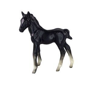 Breyer Stablemate Thoroughbred Standing Foal Baby Horse Black #5701 G1